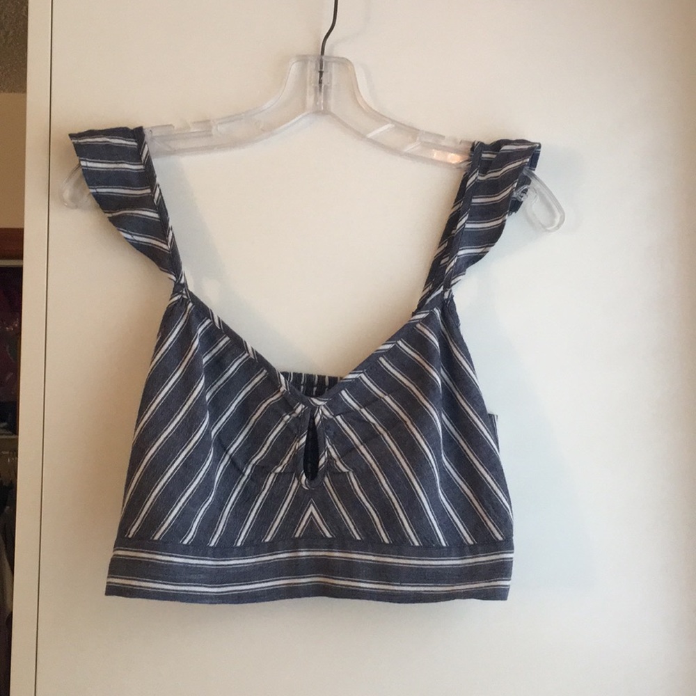 American Eagle striped crop top